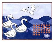 Grimm's fairytales calendar: six swans